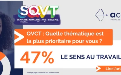 Semaine de la QVT – le sens au travail, notion clé de la QVT