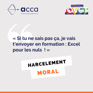 Harcèlement au travail : harcèlement Moral